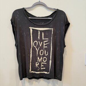 Free People We The Free graphic muscle tee, size M